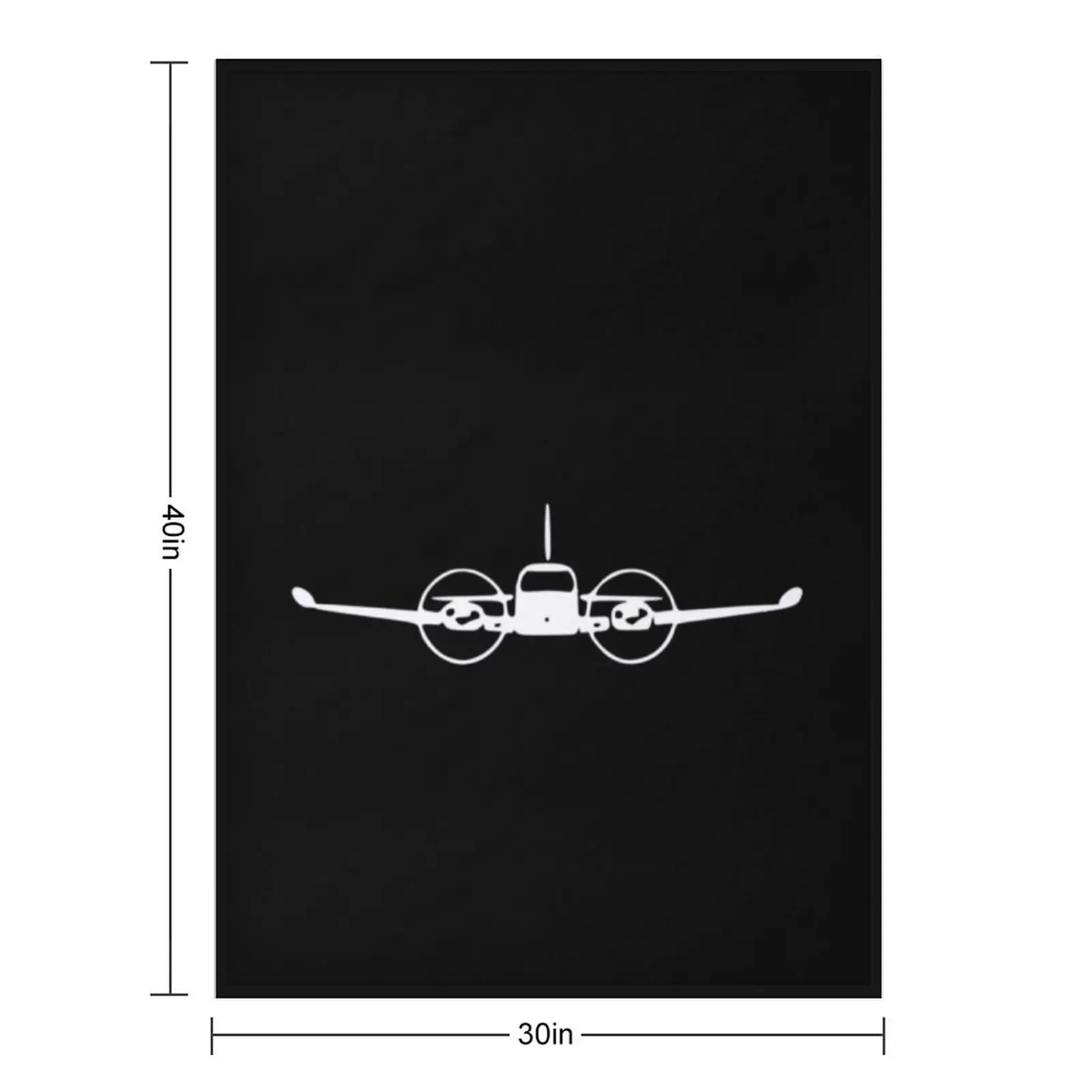 Cessna 310 Twin Engine Airplane T-Shirts Gift For Fans, For Men and Women Throw Blanket Hairy Custom Soft Blankets