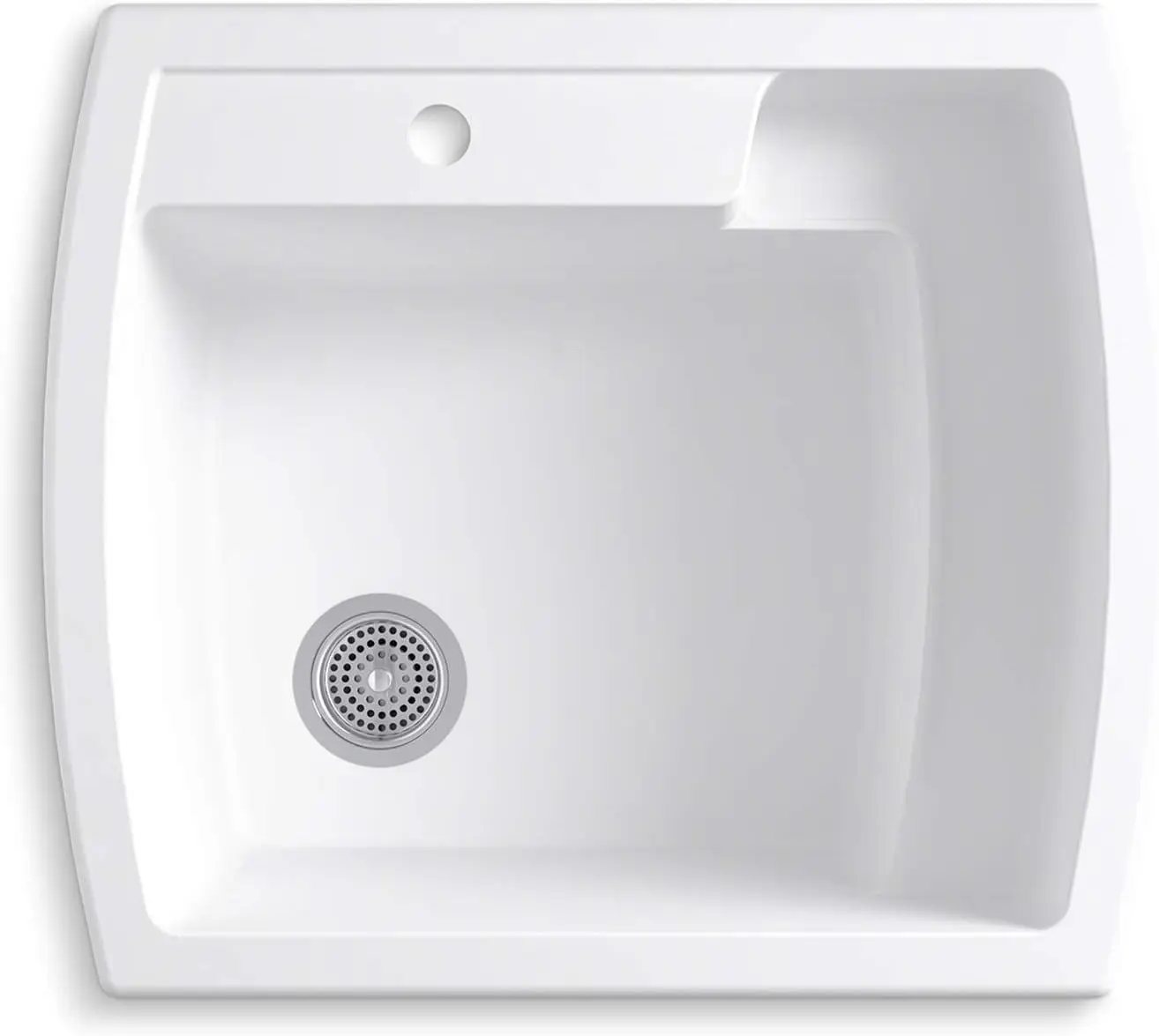 STERLING, a KOHLER Company 995-0 Latitude 25-inch by 22-inch Top-mount Single Bowl Vikrell Utility Sink, White