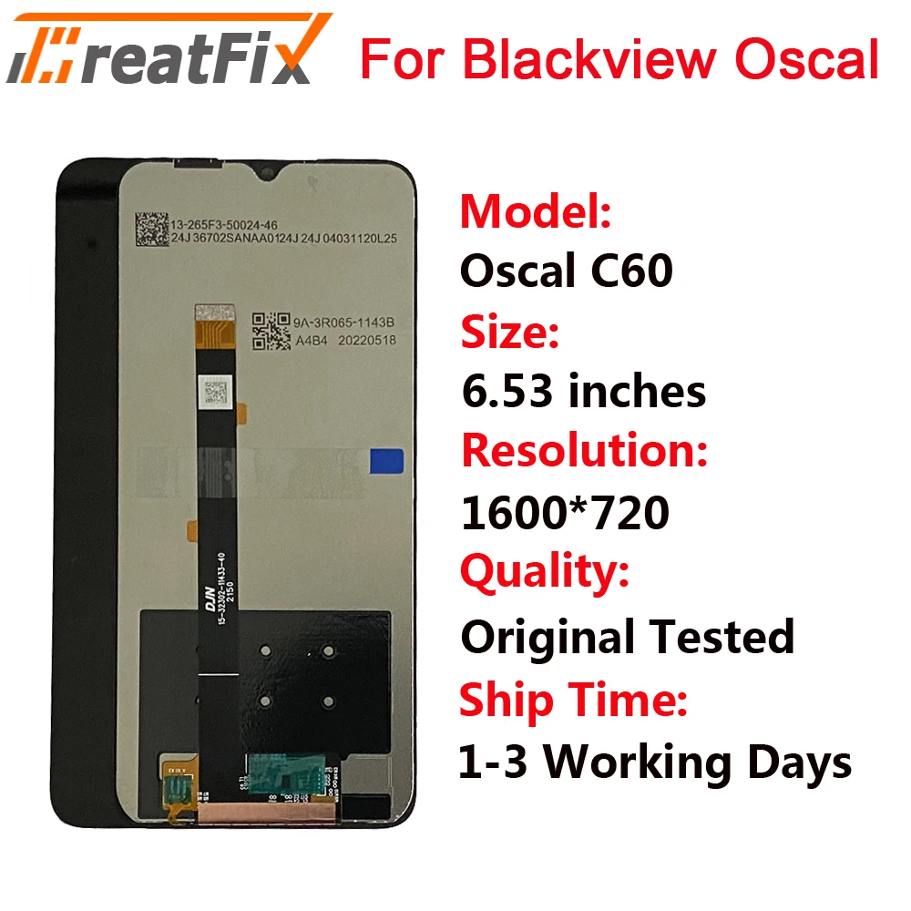 LCD For Blackview Oscal C20 C30 Pro C60 C70 C80 LCD Display Screen Digitizer Assembly Oscal S60 S70 Pro S80 Tiger10 Tiger 12 LCD