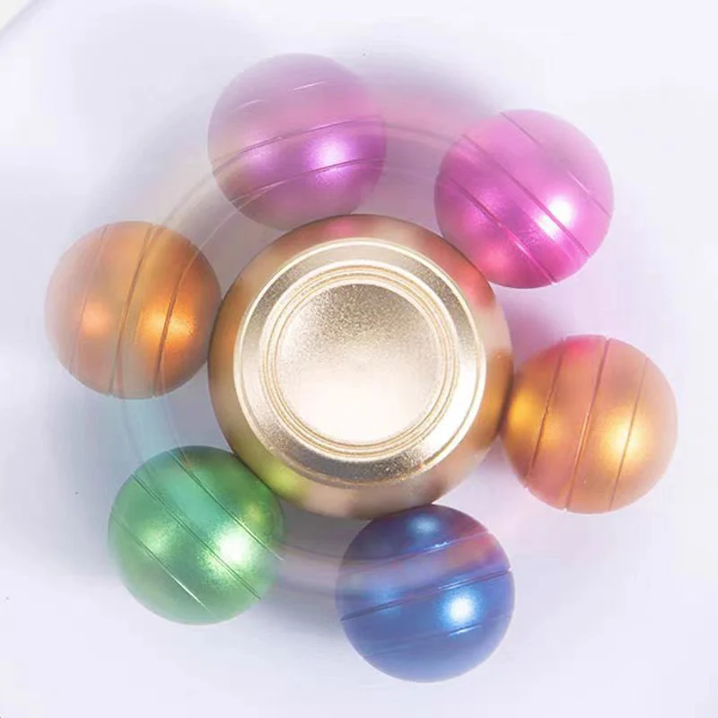 Rainbow Fidget Spinner Metall EDC ADHS Anti-Angst- und Stressabbau-Spielzeug Neuartige Geschenke für Teenager Jungen Kinder Erwachsene