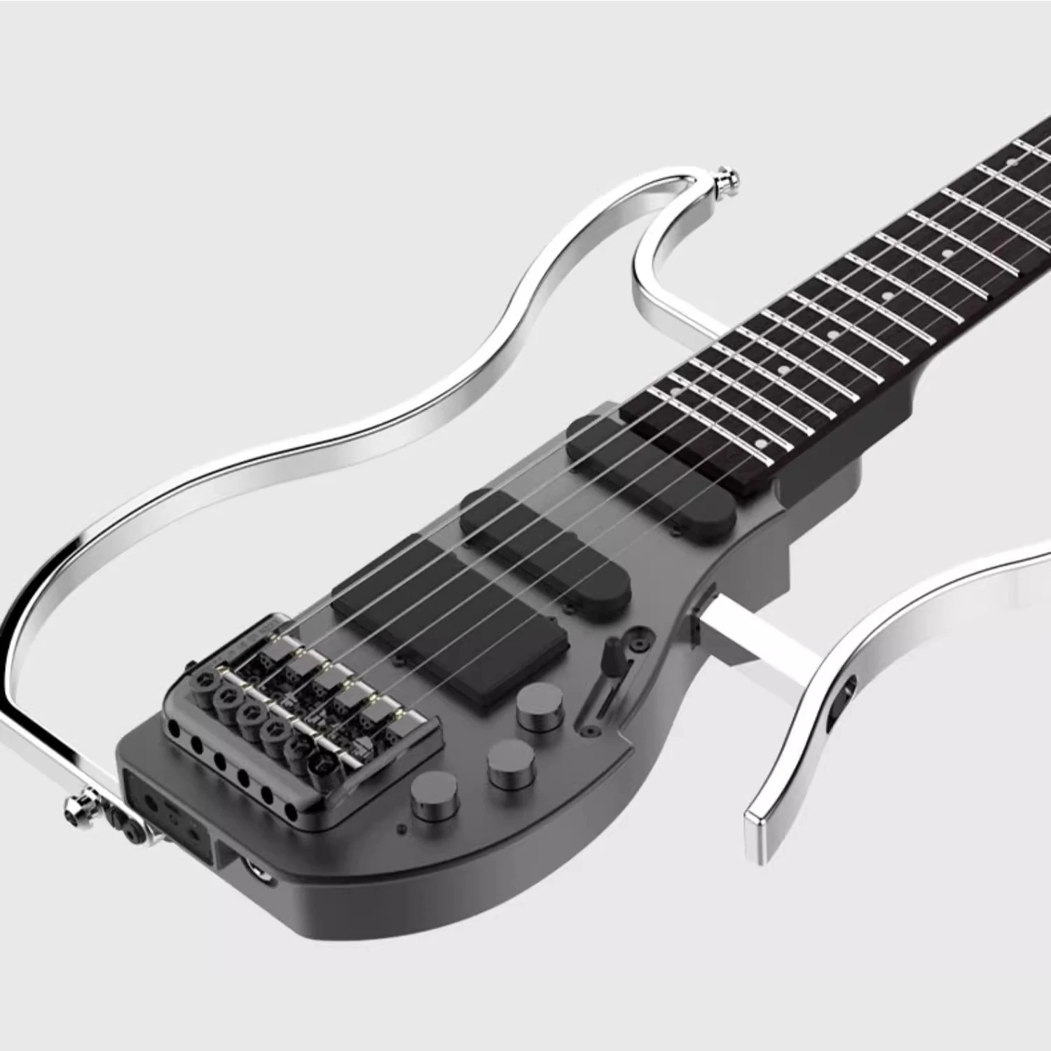 

AD121 Advanced Folding Travel Guitar, Headless Design, 24 Frets, Portable for Musicians and Travelers