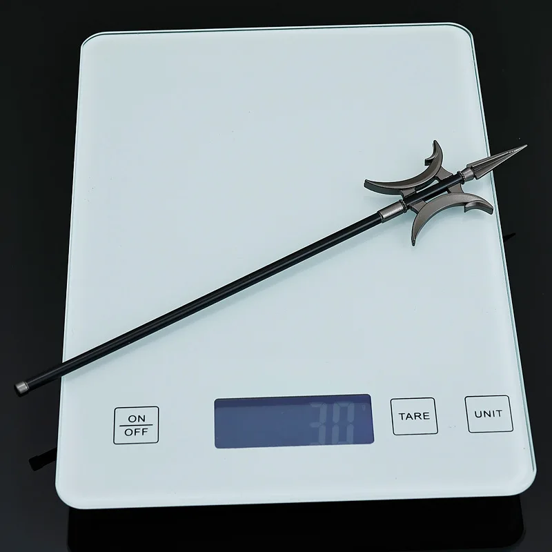 Antique Cold Weapons Model Xue Ding Shan Square Day Painting Halfed 22cm Toy Ornament Holiday Gift Boy Gift Sword Key Chain