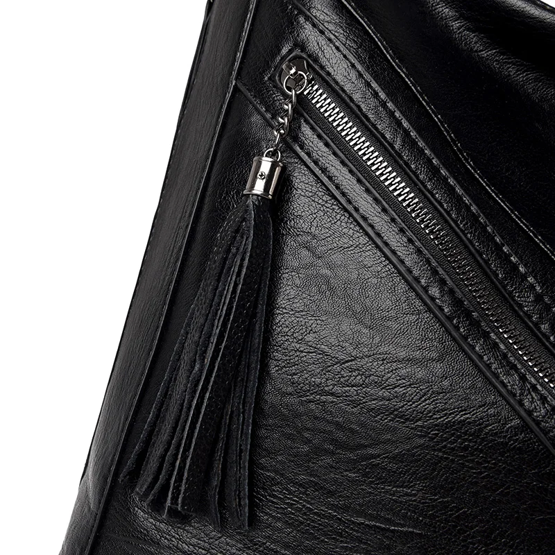 Fashion Tassel Handbags Women Shoulder Bags Designer Large Tote Ladies Travel Hand Bag Quality Leather Crossbody Bags Female