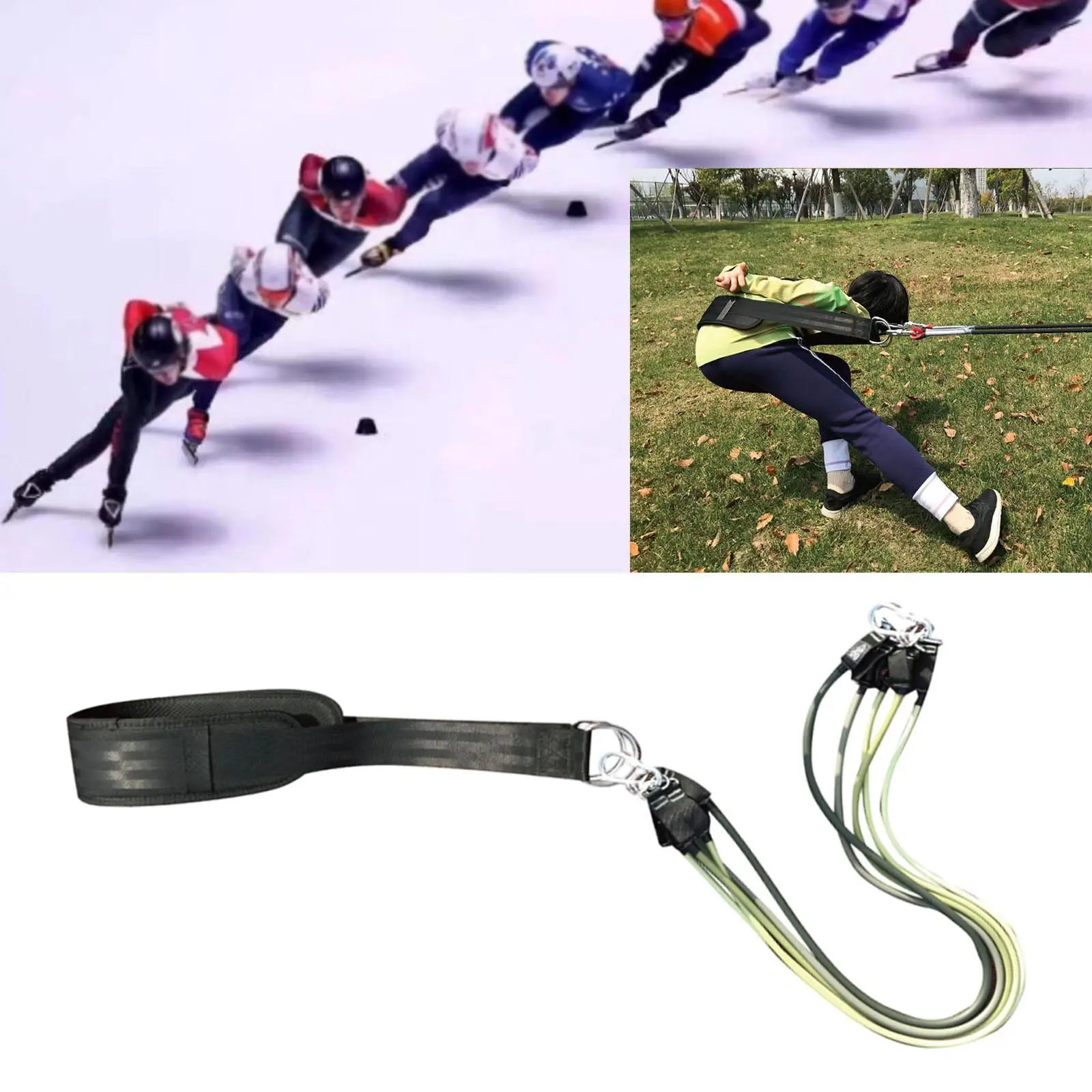 

Пояс для скоростного катания с короткой дорожкой, портативный тренировочный эспандер для тренировочного лагеря в тренажерном зале