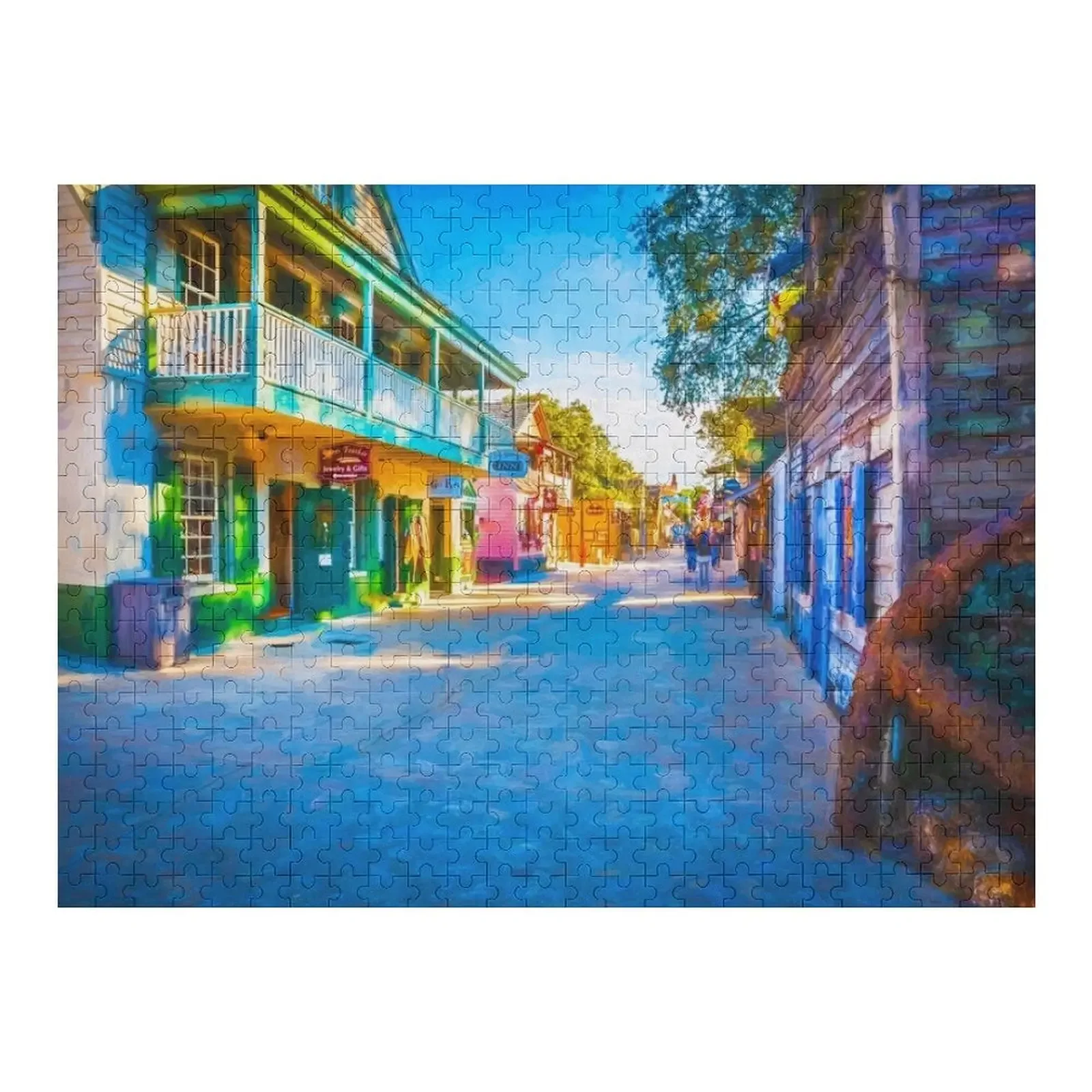 

Головоломка St George Street St Augustine Florida, деревянные игрушки для взрослых, персонализированные головоломки, диорамы, аксессуары, головоломка
