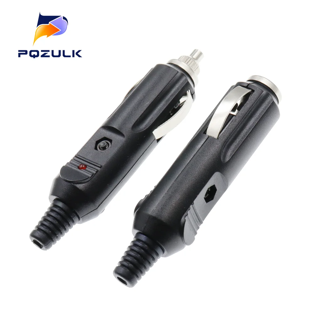 100PCS 12/24V Auto 180W Replacement Car Cigarette Lighter Power Plug DC Adapter Charger Built-in 10A Insurance Tube