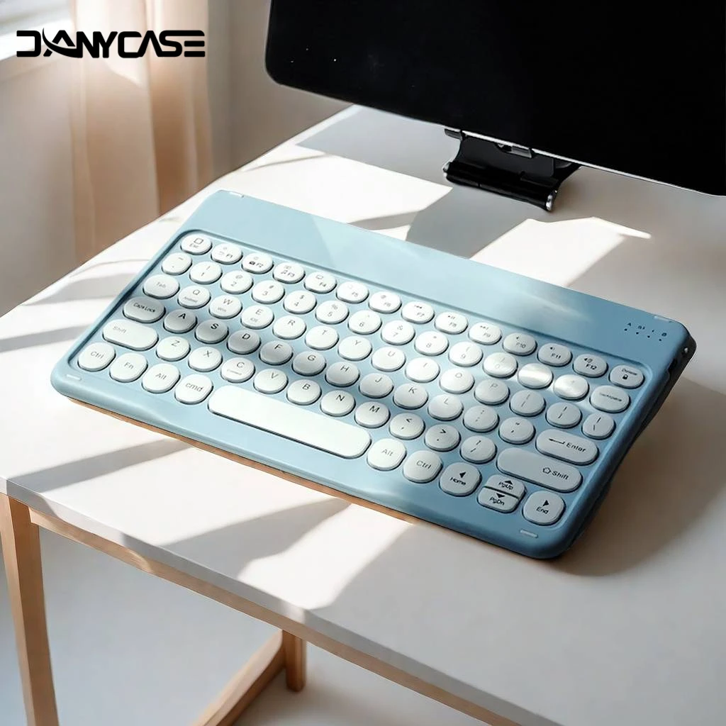 

2025 Новая английская Bluetooth-клавиатура 10 дюймов для iPad Air Pro Беспроводная перезаряжаемая клавиатура для телефона, планшета, ноутбука, универсальная