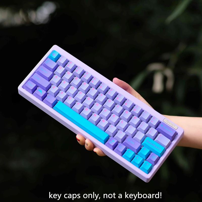 

129 Keys/set GMK Vaporwave Keycaps PBT Dye Sublimation Key Cap Cherry Profile Keycap For 61 64 68 84 96 980 104 Keyboard