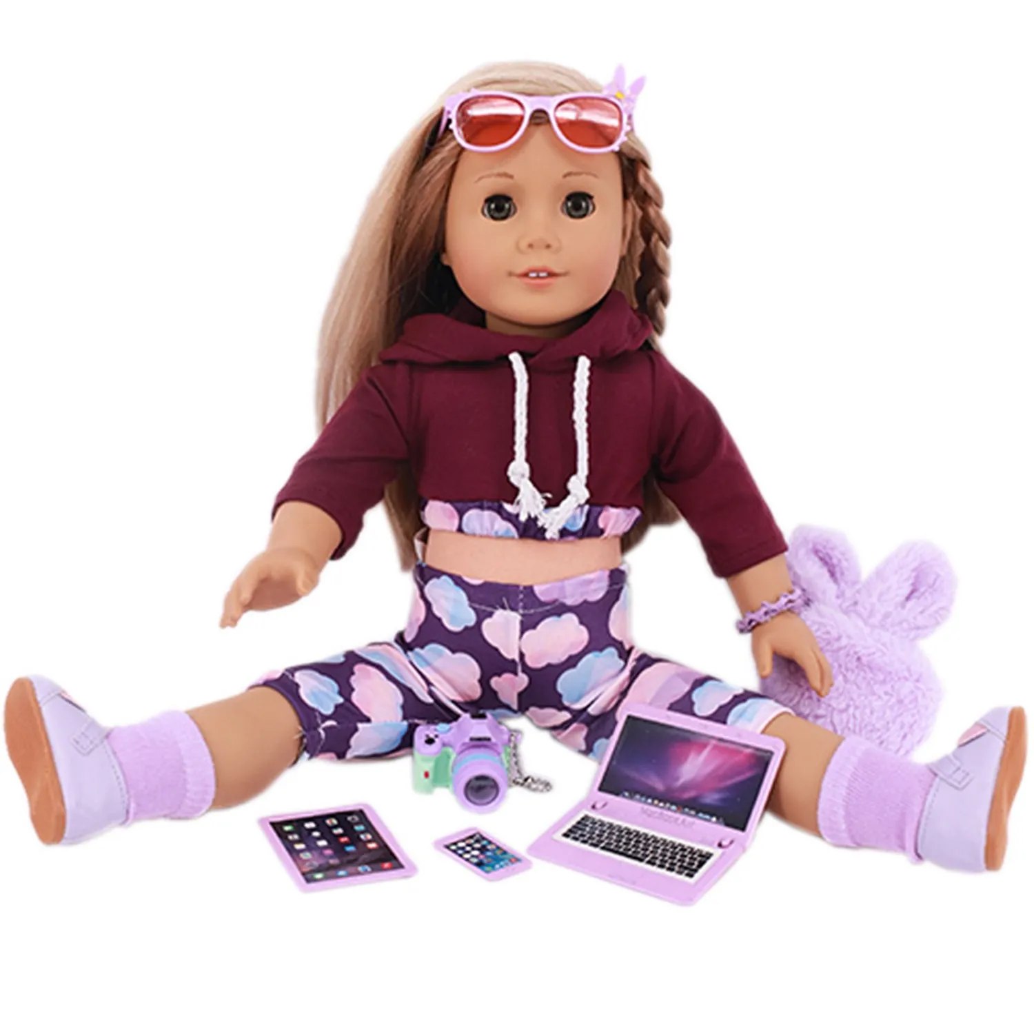 Doll Rabbit Series Clothes Shoes Accessories For 18 Inch American&43Cm Baby New Born Doll Reborn Doll Generation doll Toy