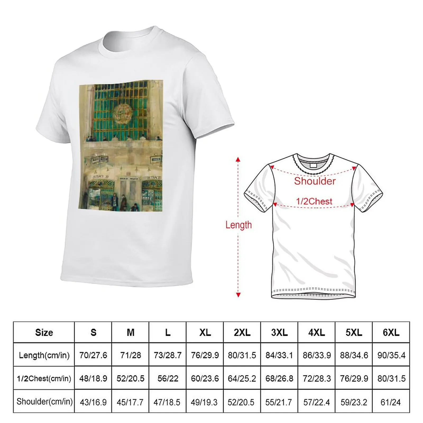 Grand Central Station (Window) T-Shirt Plus Size Everyday Tee Shirt