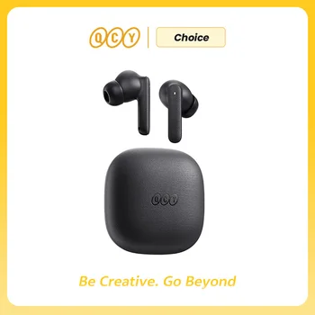 QCY Buds TWS Bluetooth 5.3 Wireless Earphones 10mm Dynamic Driver AI Wind Noise Reduction…
