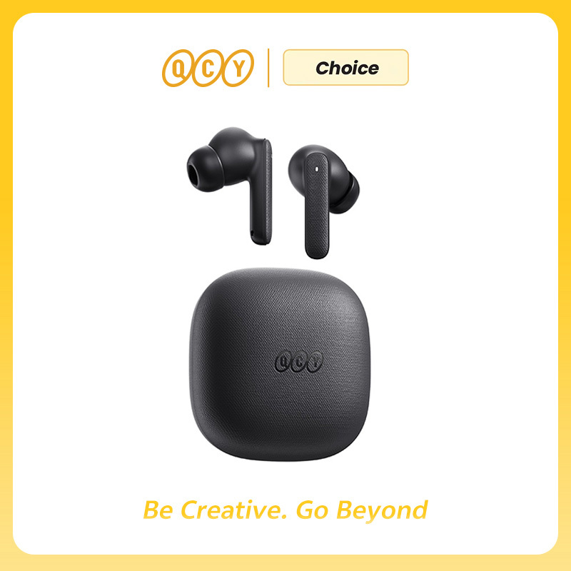  QCY Buds TWS Bluetooth 5.3 Wireless Earphones 10mm Dynamic Driver AI Wind Noise Reduction Earbud 0.68S Low Latency 35H Headphone 
