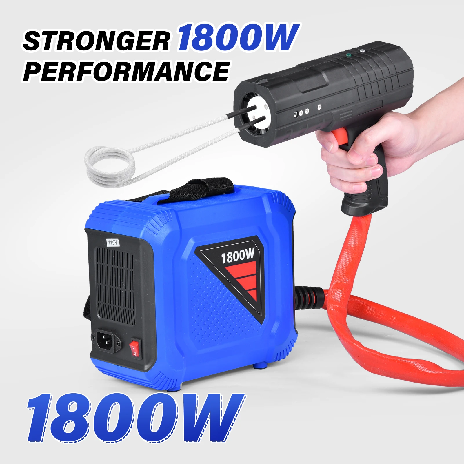

Handheld 1800W Flameless Induction Heater for Rusty Seized Bolt Remover,110V Magnetic Nut Buster Tool Kit with 12 Coils & Case,High Frequency Eddy Current Portable Heat Induction Device for Automotive Bearing Gear Pulley