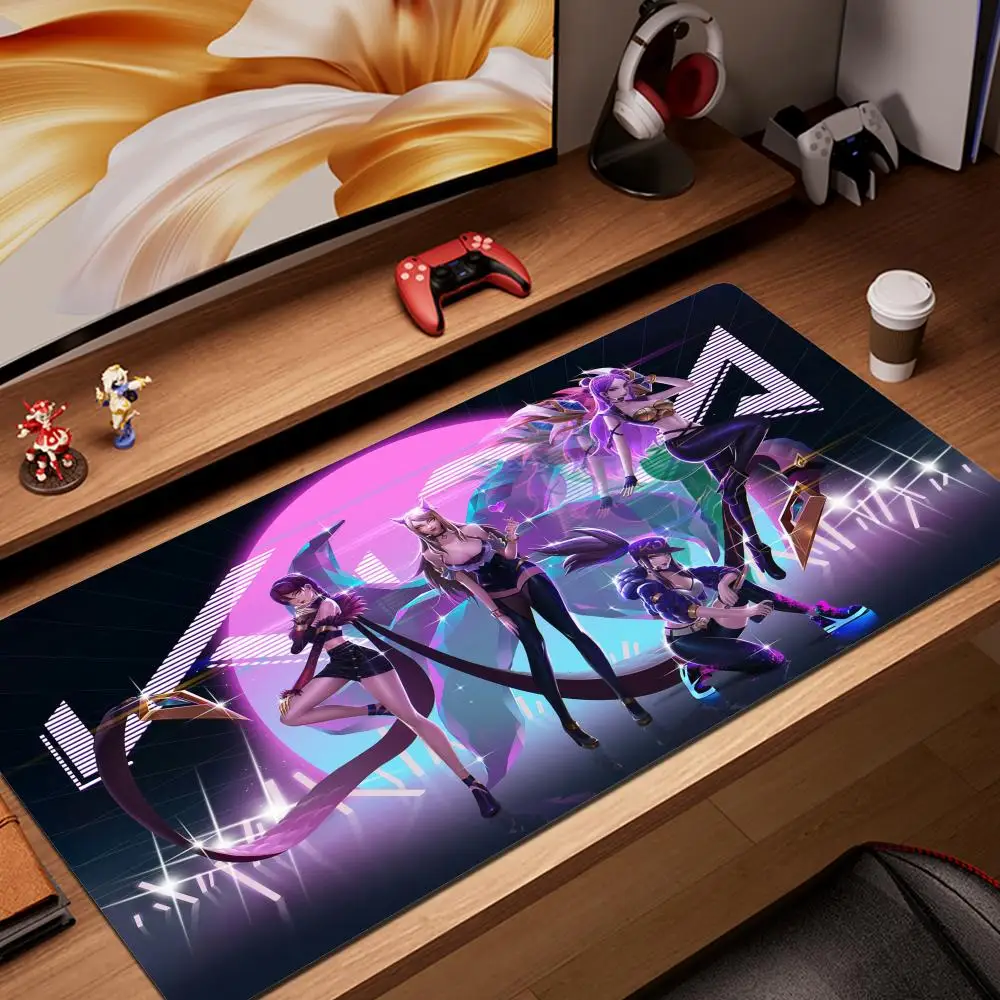 

LOL KDA ALL OUT K/DA Mouse Pad Gamer 3d 90x40cm Notbook Mouse Mat Gaming Mousepad Large Fashion Pad Mouse PC Desk Padmouse Mats