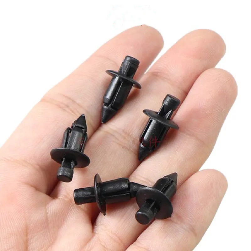 10/20/30PCS 6mm Fastener Clips Push Retainer Pin Rivet For Honda Motorcycle Plastic Rivet Fairing Clips Accessories Parts
