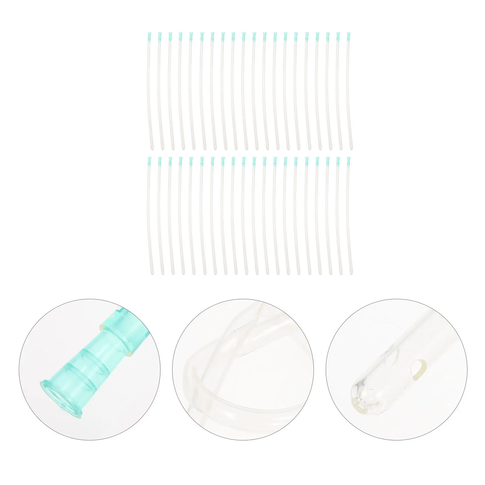 

50Pcs Disposable Tube Smooth Transparent Sterile Tube Single Packed Supplies Cleaning Tool Packed