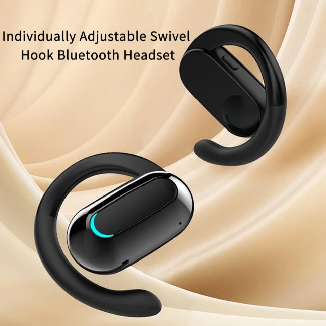 

Ows Wireless Bluetooth Waterproof Single On-ear Sports Earphones Noise Reduction Air Conduction Office Earsets For Apple Android