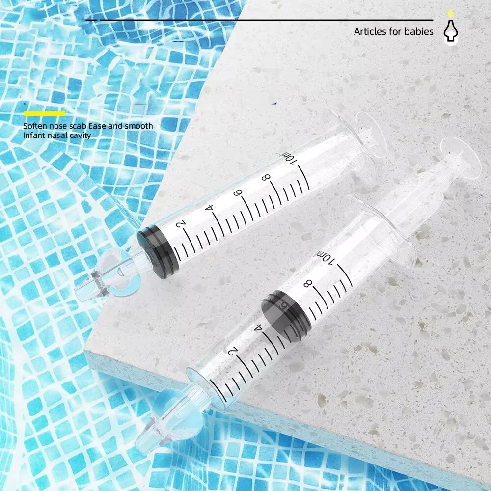 

Baby Nose Cleaner 2Pcs Nasal Washer Needle Tube Washer 10ML Infant Nasal Aspirator Cleaner Syringe Washing Baby Care Tools