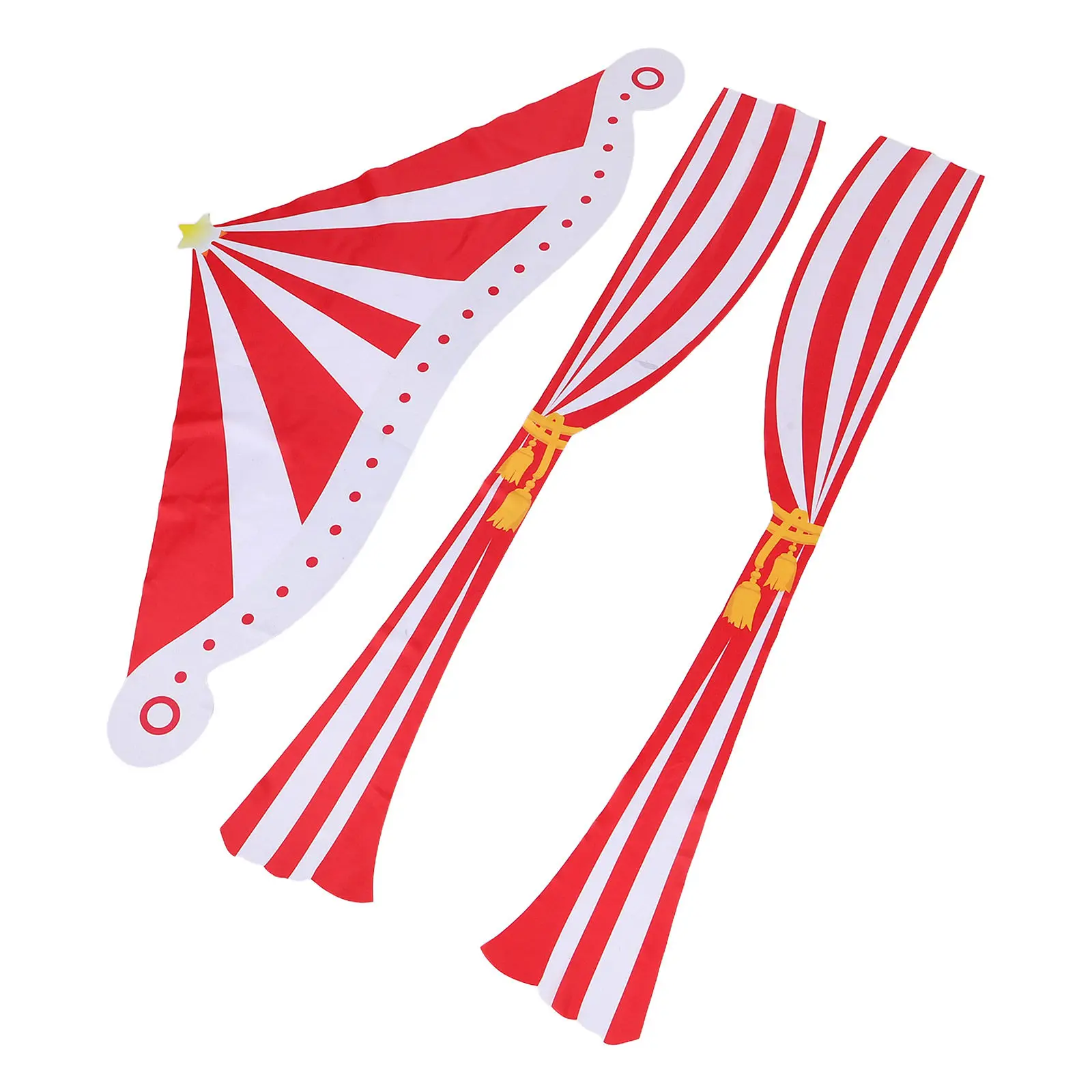 Carnival Theme Backdrop Red White Striped Curtain Circus Birthday Party Decoration Photo Booth Prop Circus Themed Home Decor