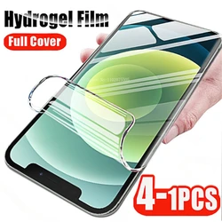 4-1pcs for Apple Iphone 12 11 8 7 6 6s Pro Max Plus Mini Screen Protector HD Hydrogel Film for Iphone X XR XS XSMax 12mini 12pro