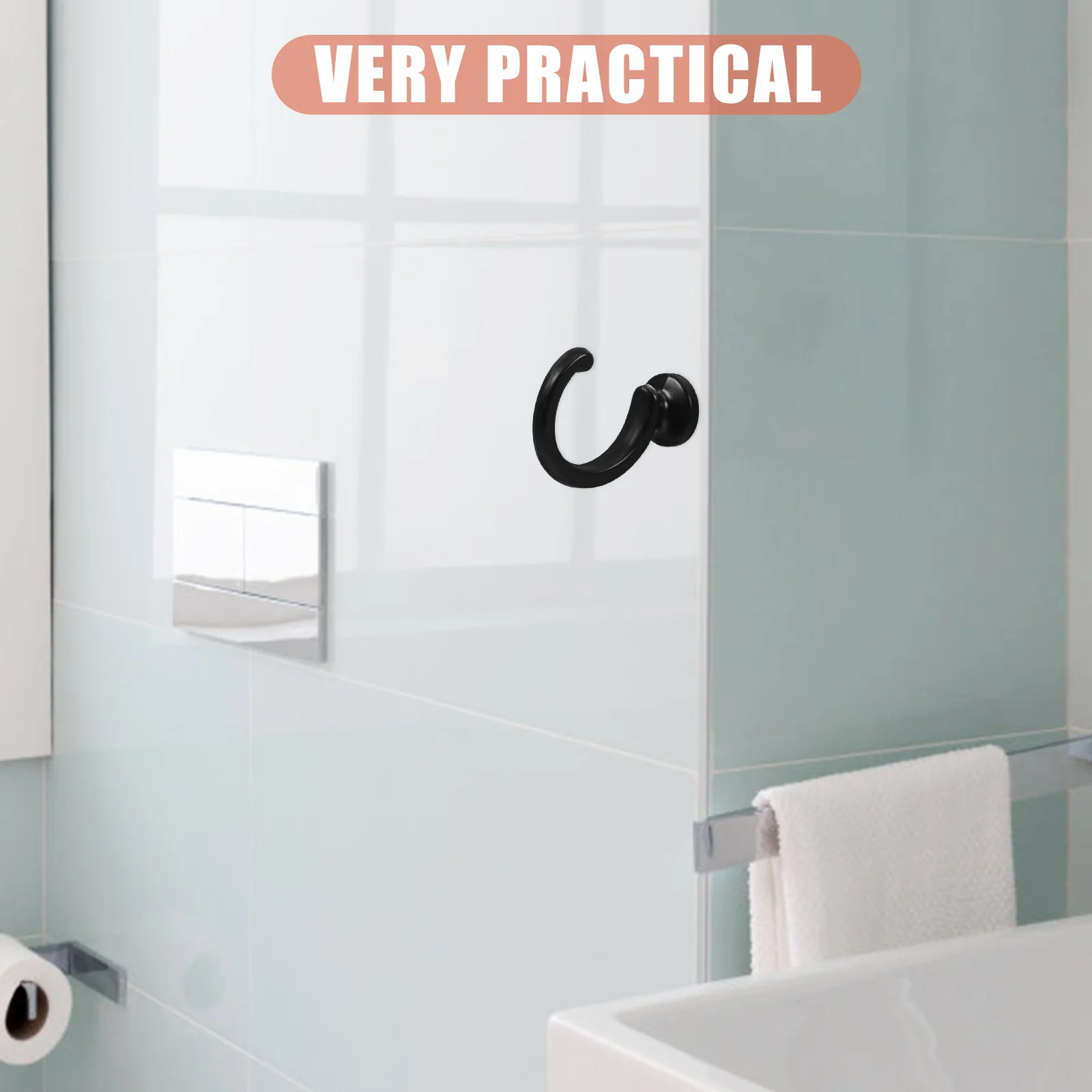 

2pcs Door Window Wall Hook Heavy Duty Curtain Tieback Hooks For Hanging Drapes Towels Bags Keys Storage Mounting Hardware