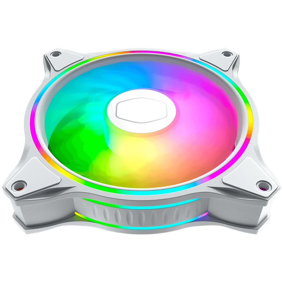Cooler Master MF140 HALO ventilateur boîtier blanc 140mm 5V 3PIN ARGB ouverture effet de lumière ventilateur de refroidissement d'ordinateur silencieux