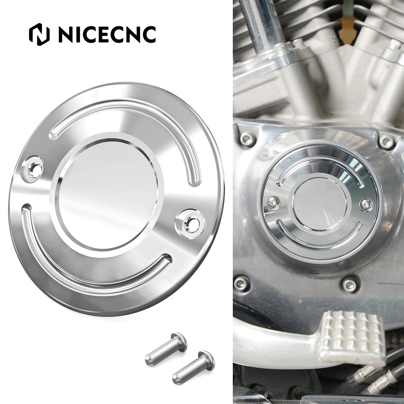 Motorcycle Timer Cover for Harley Forty-Eight 48 XL1200X 2010-2022 Iron 883 XL883N 2009-2022 Iron 1200 XL1200NS 2018-2021
