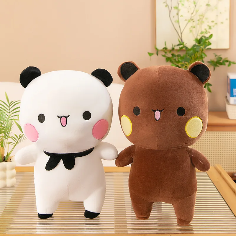 Quente bonito bubu e dudu panda brinquedos de pelúcia bonito panda yier bonecas travesseiros presentes das crianças coleção kawaii boneca de pelúcia brinquedo