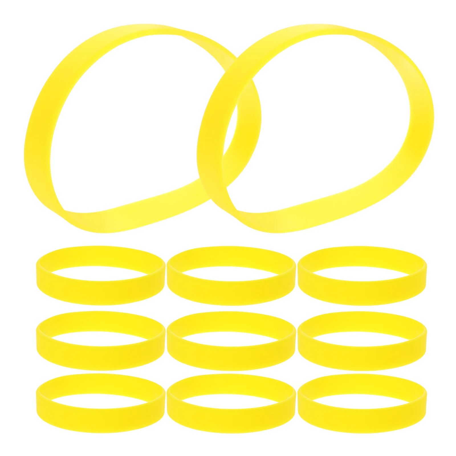 

50pcs Silicone Bracelets Stylish Stretchable Wristbands For Women Men Colored Party Festival Bracelet Bulk Comfortable Unisex