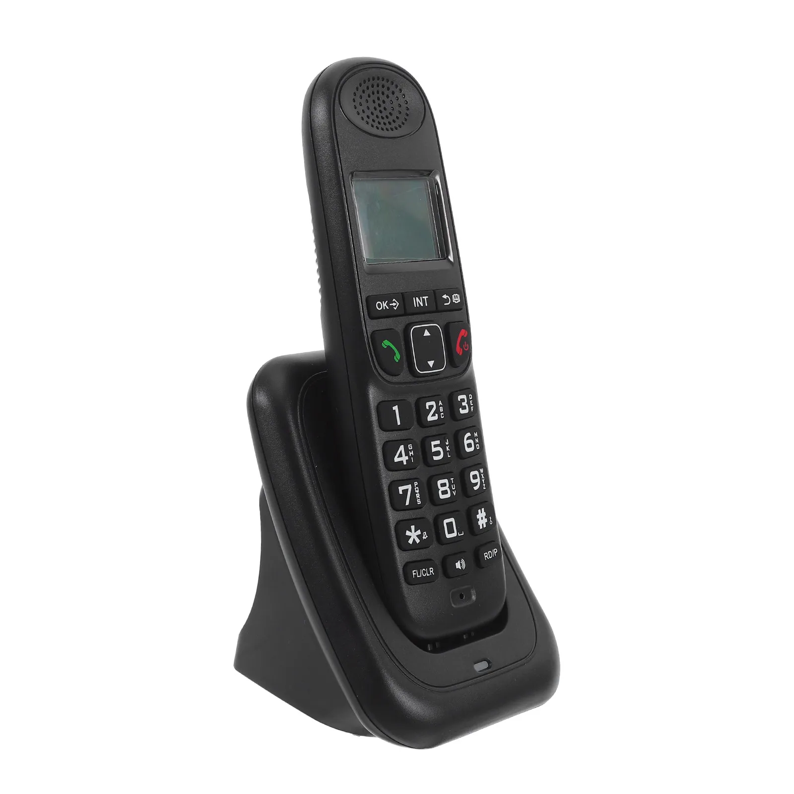 1Set Digital Cordless Phone Office Phone Handheld Business Communication Device Large LCD Screen Clear Sound Wireless Calling