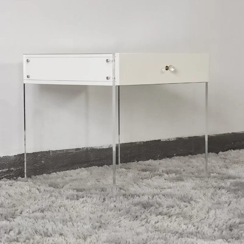 Modern simple new Chinese hotel bedroom bedside table locker