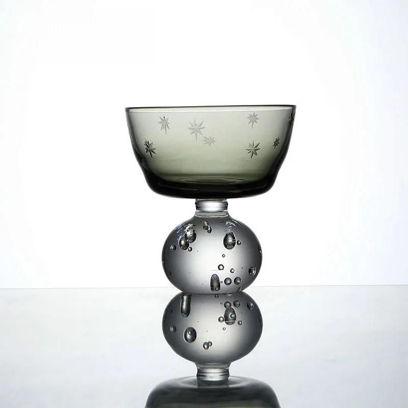DSA   home simple light luxury high value medieval wine glass whiskey cup chicken wine glass