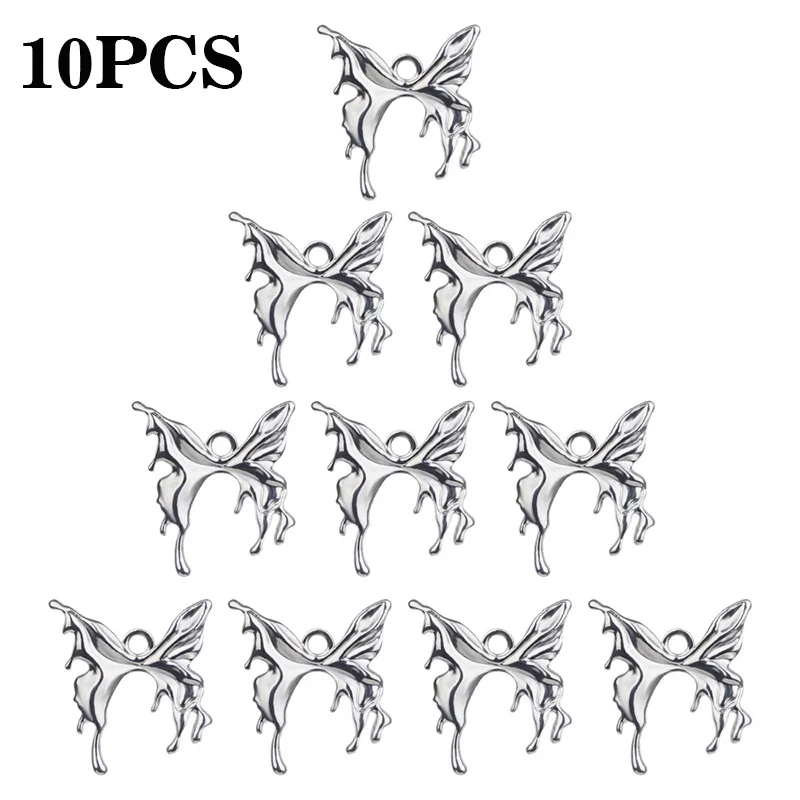 Alloy Charms Butterfly Charms Moth Pendant For Jewelry Making DIY Bracelet Necklaces Craft Accessories Wholesale