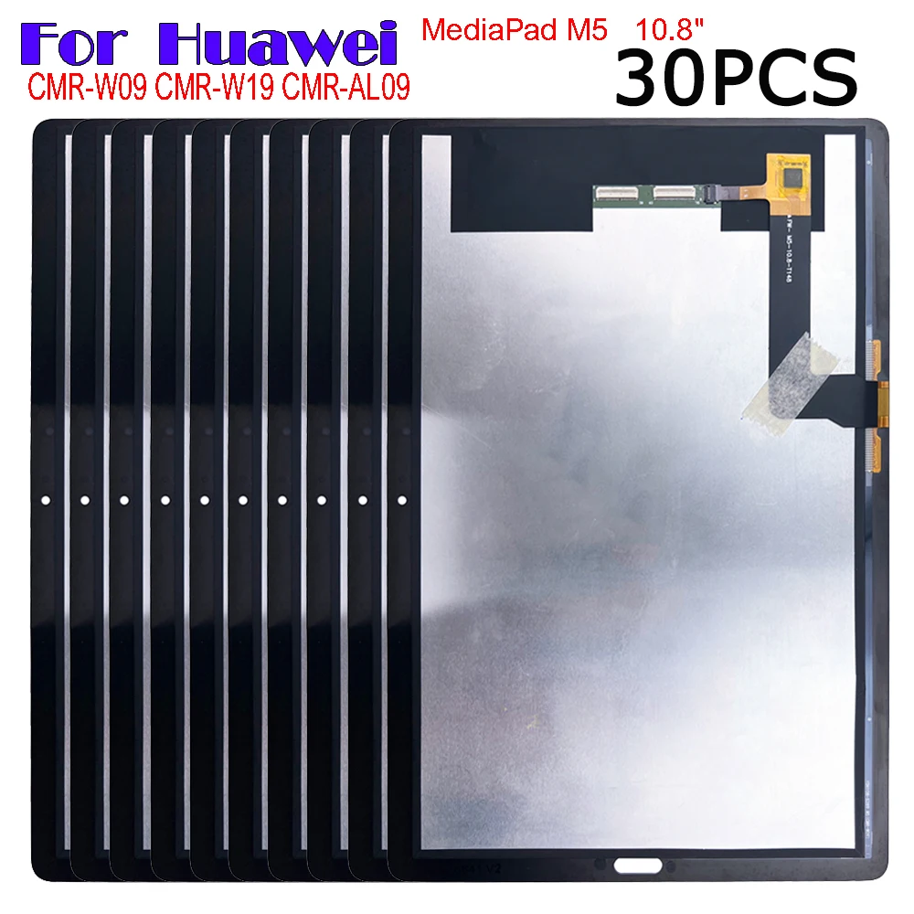 

30 шт. 10,8 "новый для Huawei MediaPad M5 CMR-W09 CMR-W19 CMR-AL09 ЖК-дисплей, дигитайзер сенсорного экрана, стекло в сборе, ремонт