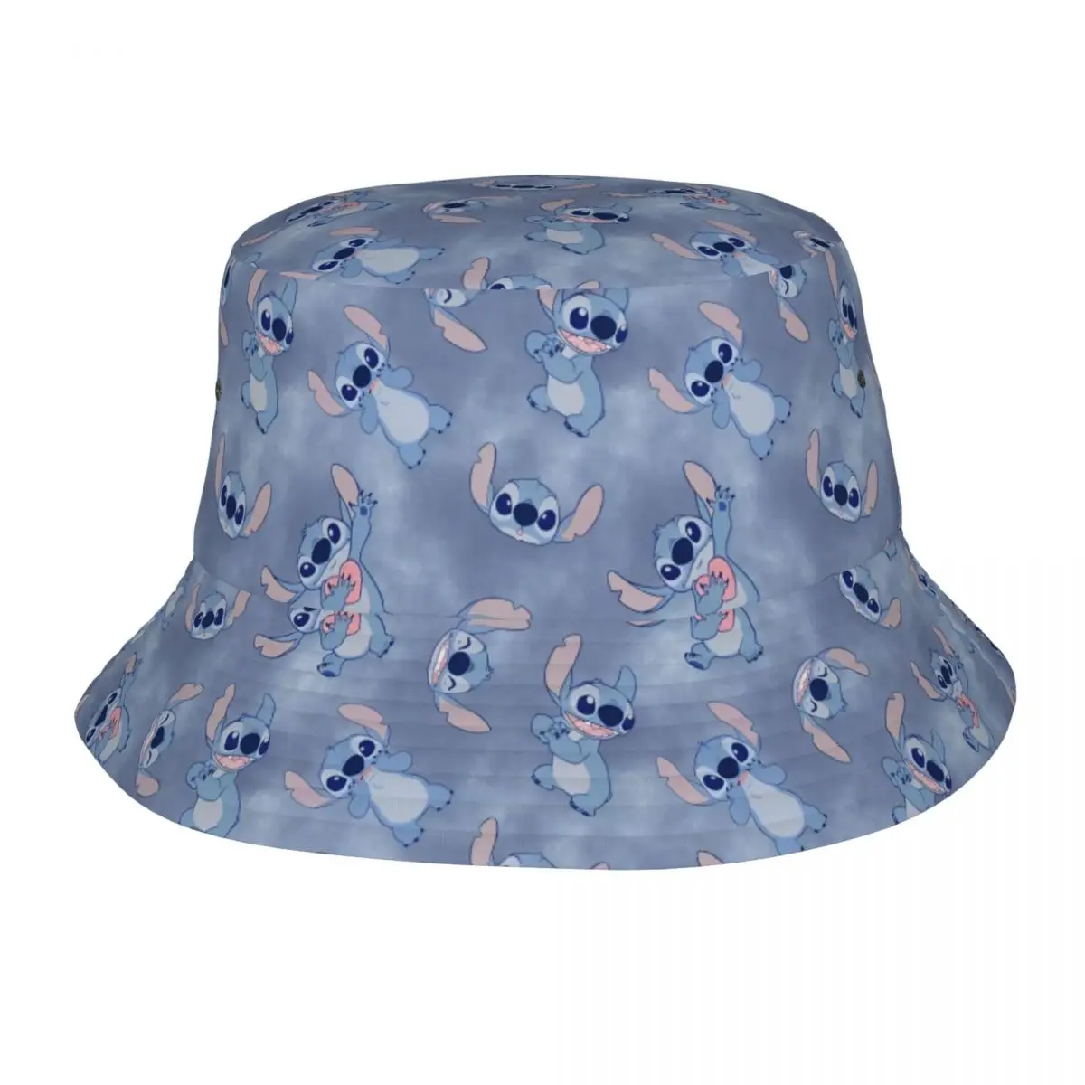 Stitch & Lilo Cartoon Bucket Hats Gift For Girls Kawaii Vocation Caps For Outdoor Lightweight