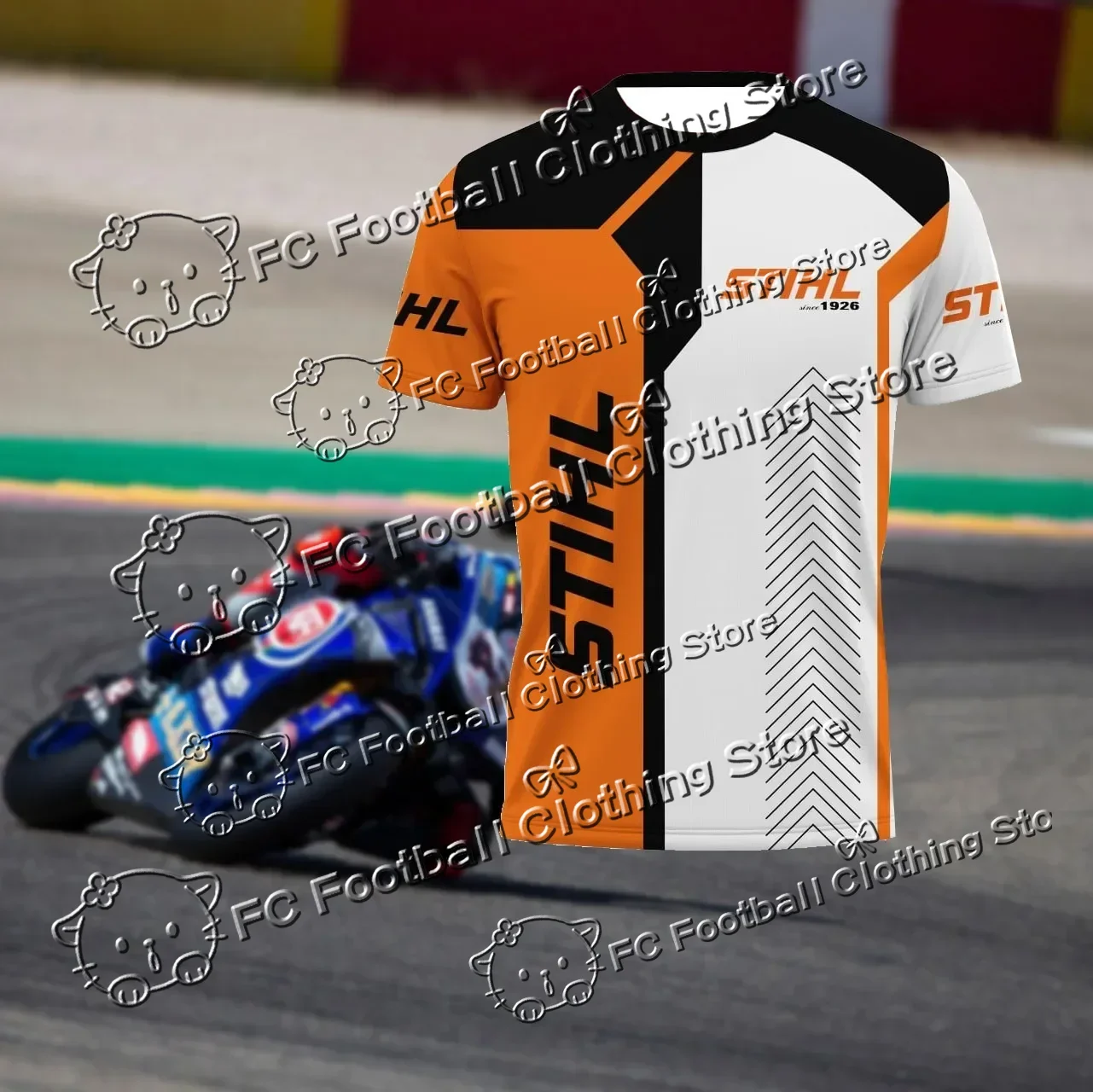 

Men's Hot-selling Quick-drying T-shirt STIHL Printed Comfortable Casual Breathable Motorcycle Shirt