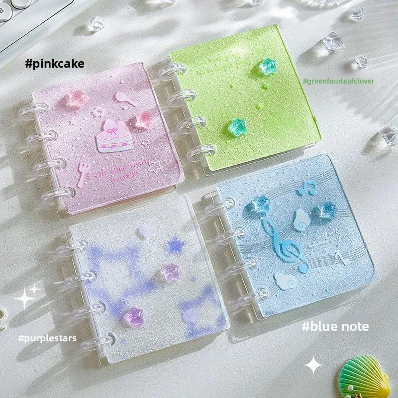 Acrylic Single Grid 3 Inch Kpop Photocard Binder Mushroom Button Card Album Photo Card Holder for Photocards Collection Book