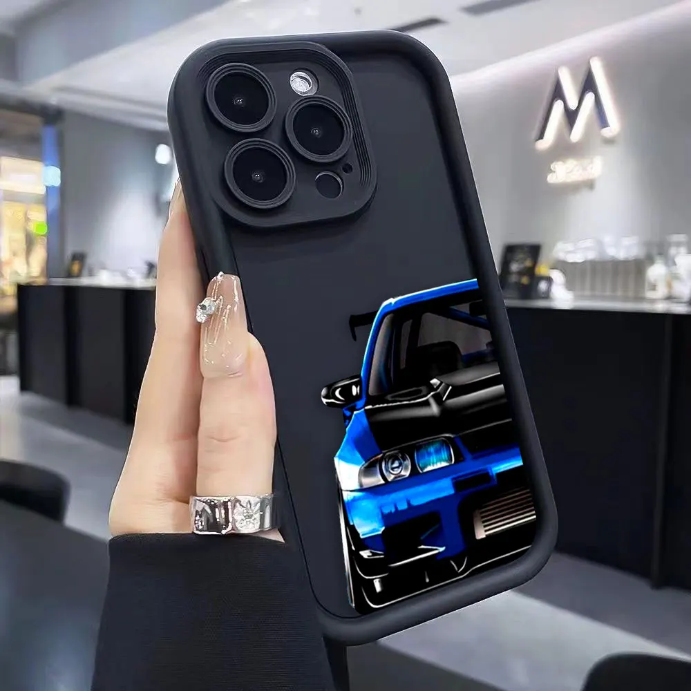

Carton Sports Car JDM Drift Phone Case For Xiaomi POCO F8 F7 ULTRA F5 F4 F3 C40 M6 M7 X3 X4 GT X5 X6 X7 TPU Case DIY Shell Cover