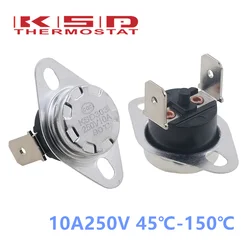KSD303 KSD301 45C-150C Degree 10A 250V Manual Reset Thermostat Normally Closed Temperature Switch 75C 85C 95C 105C 100C Degree