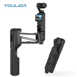 Handheld Stabilizer for DJI Osmo Pocket 3 Handheld Stabilizer Collapsible Z-Axis Shock Absorber Handle Grip Holder Storage Case