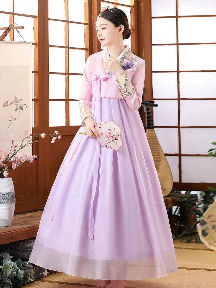 Abbigliamento Abito da ballo nazionale asiatico Abito tradizionale coreano da fata Hanbok Abito da donna Hanbok da sposa per palazzo per palcoscenico
