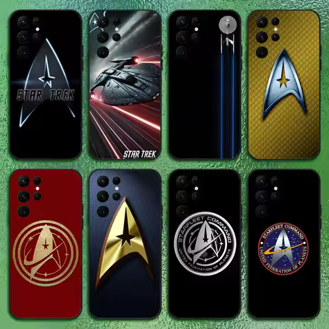 Stars And Treks Phone Case For Samsung S Series s21 s22 s23 s24 s25 FE Plus Classic versatile black soft shell