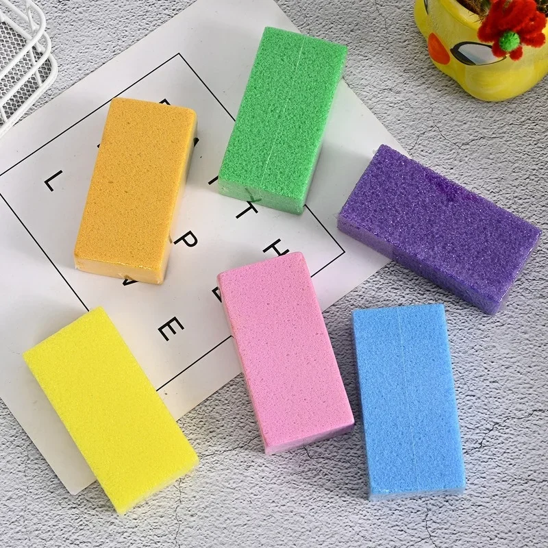 1pcs Pedicure Foot Pumice Stone Sponge Block Callus Remover Feet Hands Scrub Manicure Nail Foot Care Tool Purple