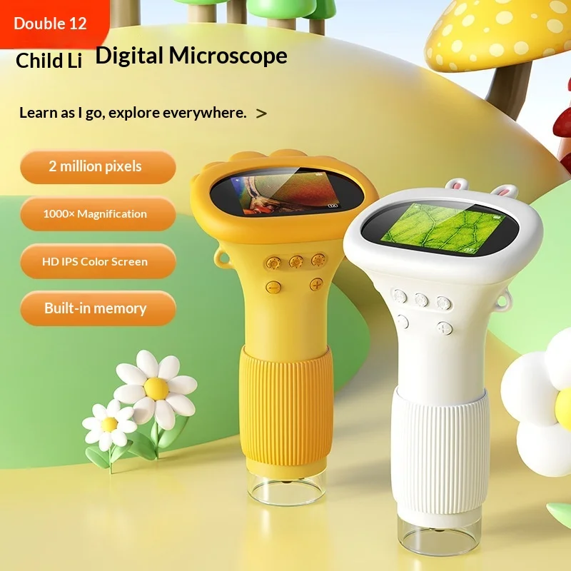 

Высокопиксельный цифровой микроскоп, подарок, детский ручной научный эксперимент, развивающие игрушки
