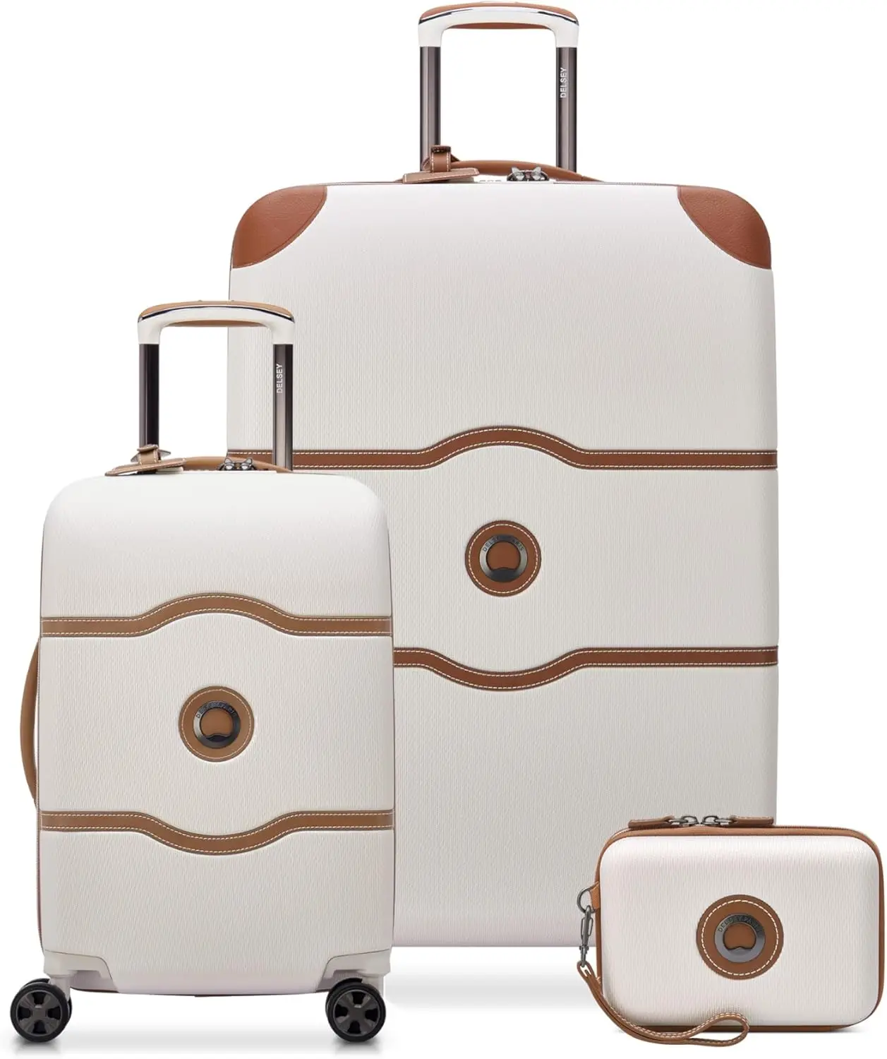 

Paris Chatelet Air 2.0 Hardside Luggage with Spinner Wheels, Angora, 3 Piece Set (19/28/Crossbody)