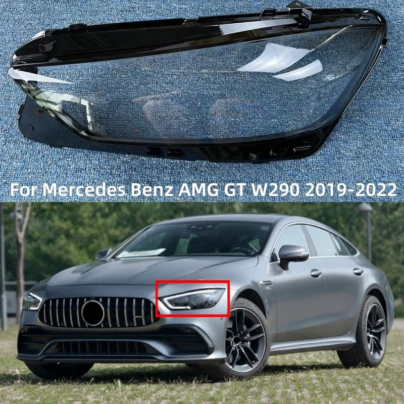 

Pop For Mercedes Benz AMG GT W290 2019 2020 2021 022 GT50 GT53 GT63S Accessories Transparent PC Material Headlight Glass Shell