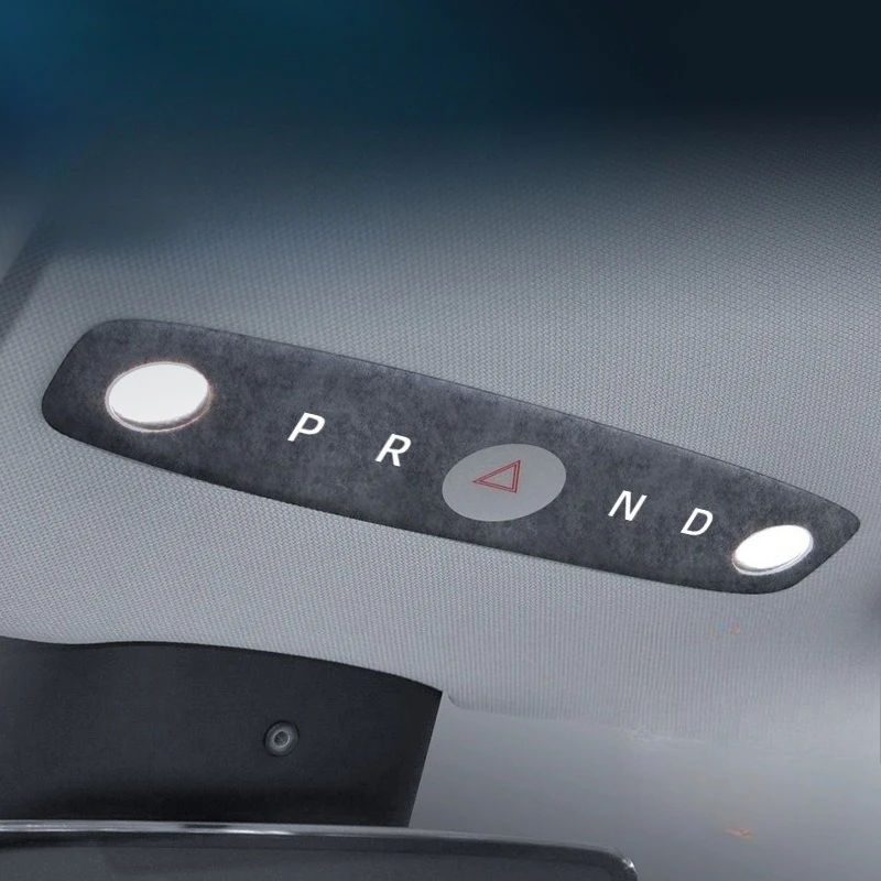 For Tesla New Refreshed Model 3 Suede Ultra Thin Reading Light Sticker Interior Trim Modification Upgrade Part