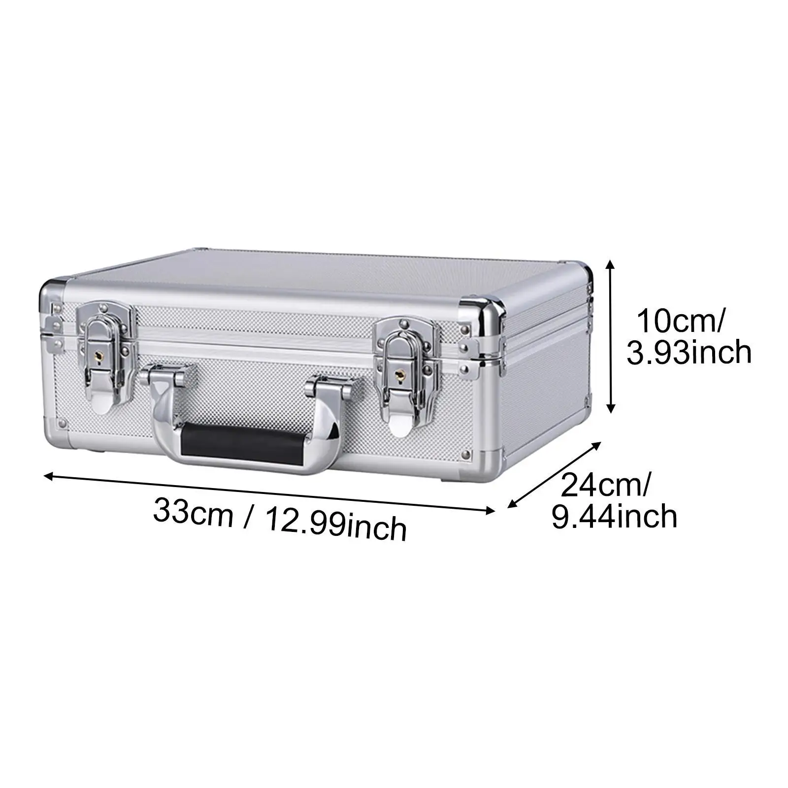 Aluminum Alloy Toolbox Sturdy with Handle Storage Case for Men Outdoor Tools