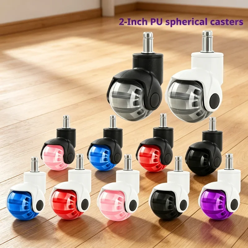 2 Inch Transparent Spherical Office Chair Wheel