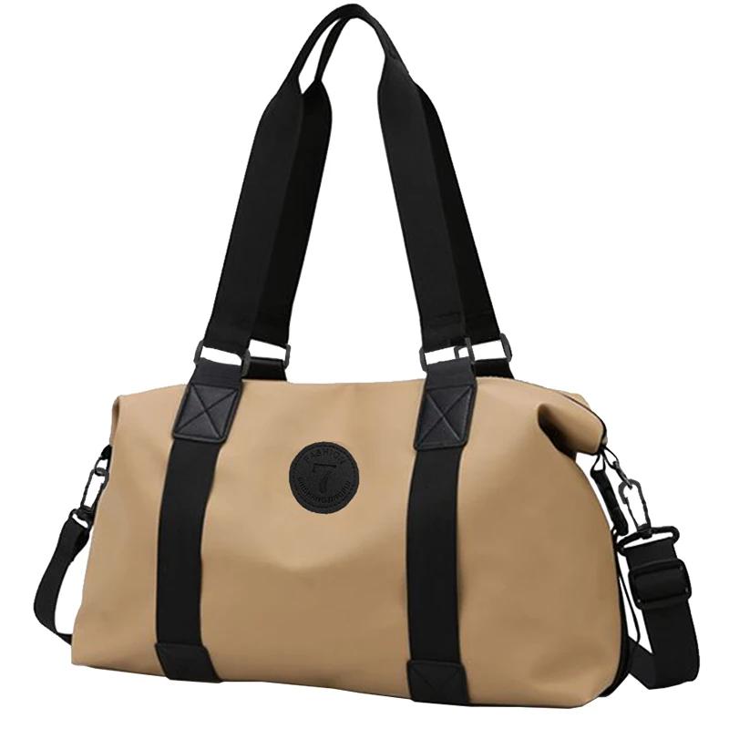 Schicke Reisetasche mit Emblem-Detail für den täglichen Pendelverkehr, auf Reisen, stilvolle, mehrfarbige, leichte, vielseitige, lässige, funktionelle Tragetasche – Detail 6
